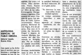 Antología esencial de Pablo Neruda