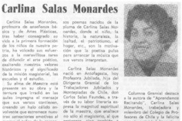 Carlina Salas Monardes.