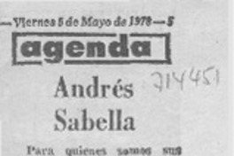 Andrés Sabella