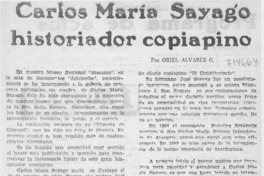 Carlos María Sayago historiador copiapino