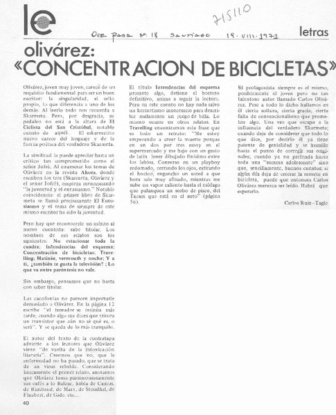 Concentración de bicicletas