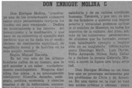 Don Enrique Molina G.
