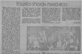 Fausto, shock histórico