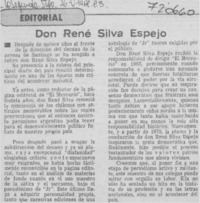 Don René Silva Espejo.