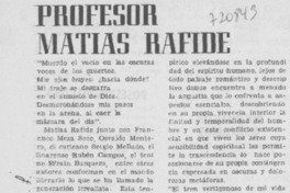 Profesor Matías Rafide