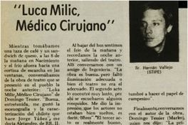 "Luca Milic, médico cirujano"