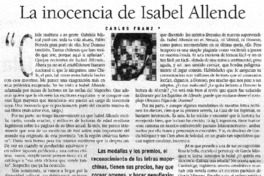 La inocencia de Isabel Allende