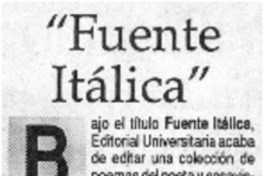 "Fuente Itálica".
