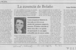 La ausencia de Bolaño