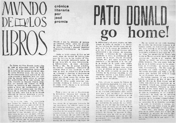 Pato Donald go home!