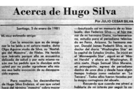 Acerca de Hugo Silva.
