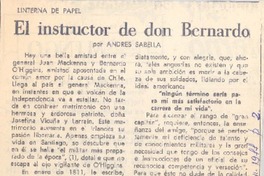 El instructor de don Bernardo