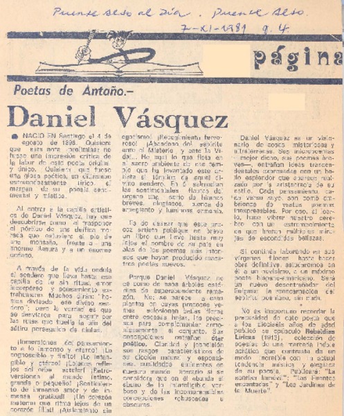 Daniel Vásquez.
