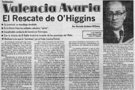 Valencia Avaria : el rescate de O'Higgins