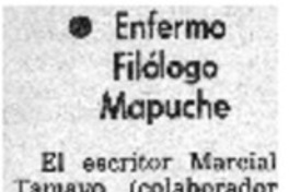 Enfermo filólogo mapuche.