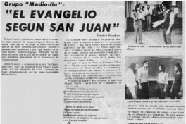 "El evangelio según San Juan"
