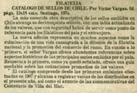 Catalogo de sellos de Chile.