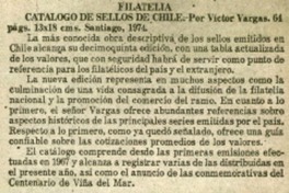 Catalogo de sellos de Chile.