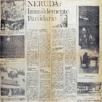 Neruda humildemente partidario