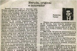 Neruda, originalidad e innovador