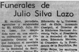Funerales de Julio Silva Lazo.