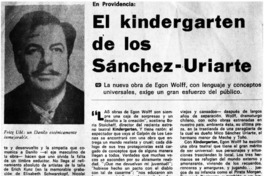 El kindergarten de los Sánchez-Uriarte