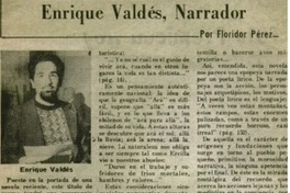 Enrique Valdés, narrador