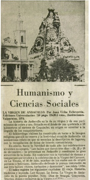 Humanismo y ciencias sociales.