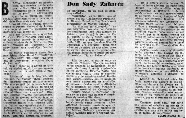 Don Sady Zañartu