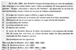 Rectorado de Don Rodolfo Vergara Antunez (1898-1914).