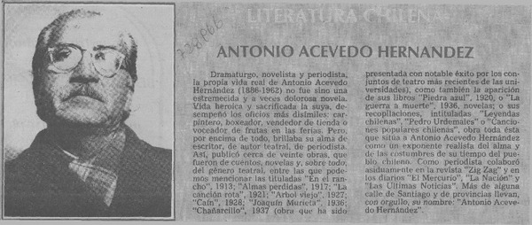 Antonio Acevedo Hernández.