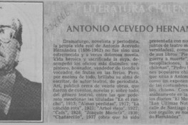 Antonio Acevedo Hernández.