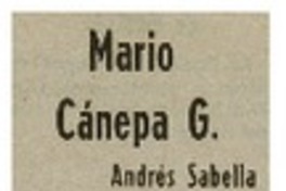 Mario Cánepa G.