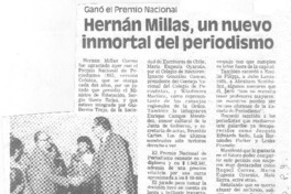 Hernán Millas, un nuevo inmortal del periodismo