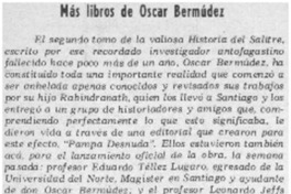Más libros de Oscar Bermúdez.