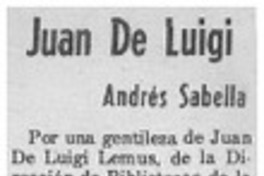 Juan De Luigi