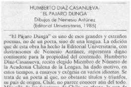 Humberto Díaz Casanueva,"El pájaro Dunga"