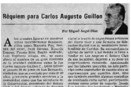 Réquiem para Carlos Augusto Guillón