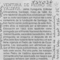 Ventura de Pedro de Valdivia.