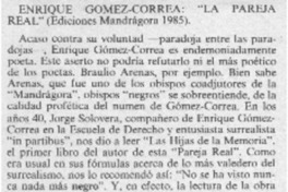 Enrique Gómez-Correa: "La Pareja Real"