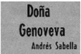 Doña Genoveva