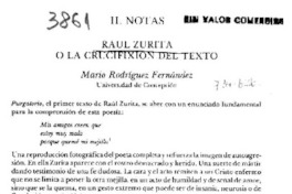 Raul Zurita o la crucifixión del texto