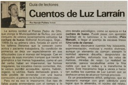 Cuentos de Luz Larraín