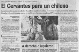 El Cervantes para un chileno