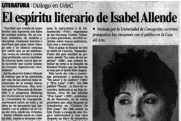 El espíritu literario de Isabel Allende.