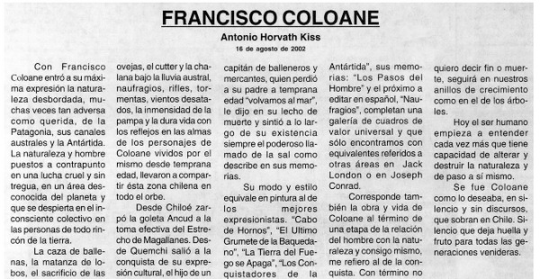 Francisco Coloane
