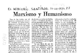 Marxismo y humanismo