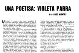 Una poetisa : Violeta Parra