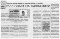 Cara y sello del terrorismo: [entrevistas]