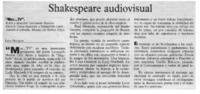 Shakespeare audiovisual.